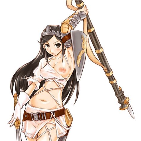 Aisha Ash Archaic Sealed Heat Ash Game 1girl Armor Breasts Crown Hat Large Breasts