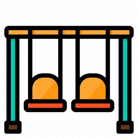 Kids Park Play Playground Swing Toy Icon Download On Iconfinder