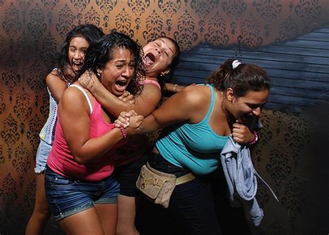 haunted house shows hilariously frightened faces