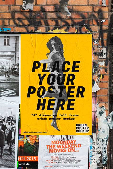 Free elegant brand identity / stationery mockup psd. Urban Poster Mockup PSD Free (com imagens) | Design ...