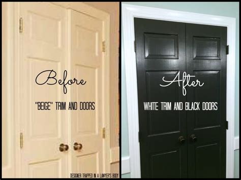 Ignore is another way of saying they paint the doors, windows and trim white by default, without even giving it a second thought. Black Doors and White Trim: Easy Project, Big Impact ...