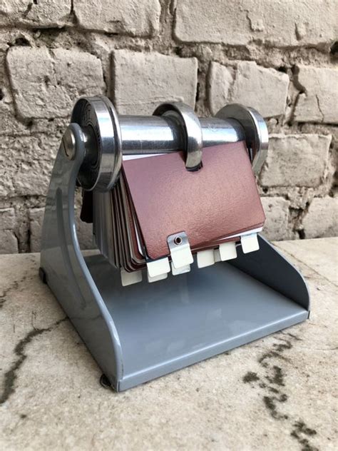It works as a dry eraser to write on the label tabs. Zeuss Rolodex - Index Card Holder - Catawiki