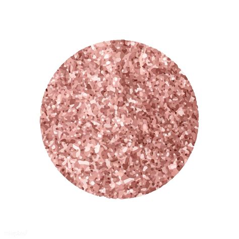 Round Pink Glittery Badge Vector Free Image By Ake