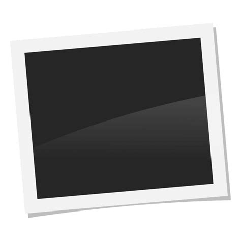 polaroid photo frame transparent png svg vector file