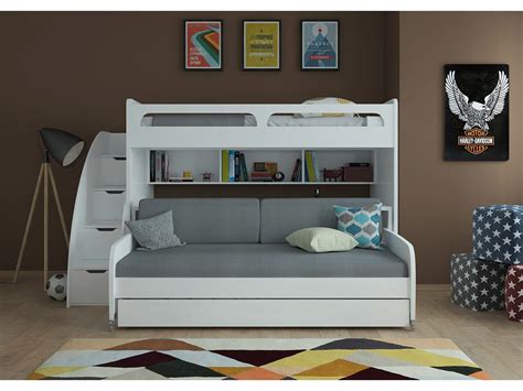 We gather all ads from hundreds of classified sites for you! Twin over Twin XL Bunk Bed with Sofa, Desk and Trundle-Bel ...