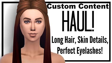 The Sims 4 Cc Haul Skins Long Maxis Match Hairs And