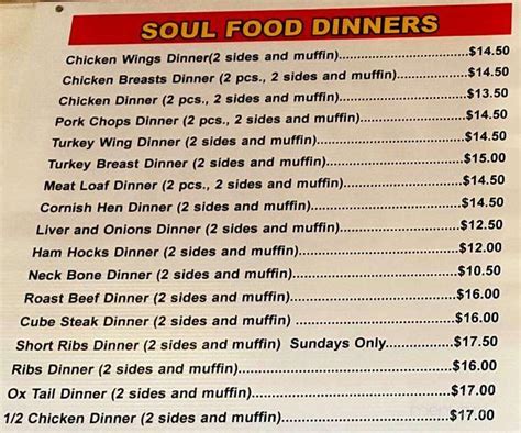 Maybe you would like to learn more about one of these? Menu of Motor City Soul Food in Oak Park, MI 48237