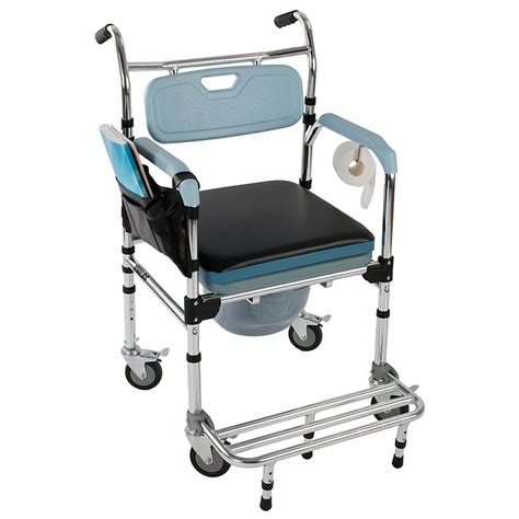 Caspian professional mobile shower/commode chair. 4 in 1 Commode Chair Shower Wheelchair Multifunctional ...