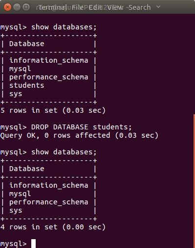 How To Delete A Database In Mysql Tutorialkart