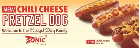 News Sonic New Chili Cheese Pretzel Dog Brand Eating