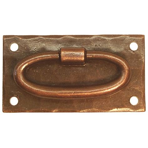 Sale 6046 mission style cabinet pull. Mission Style Forged Brass Oval Ring Drawer Pull