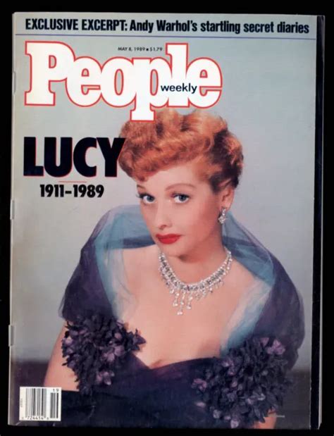 People Weekly Magazine May 8 1989 Andy Warhol Diaries Lucy 1911 1989