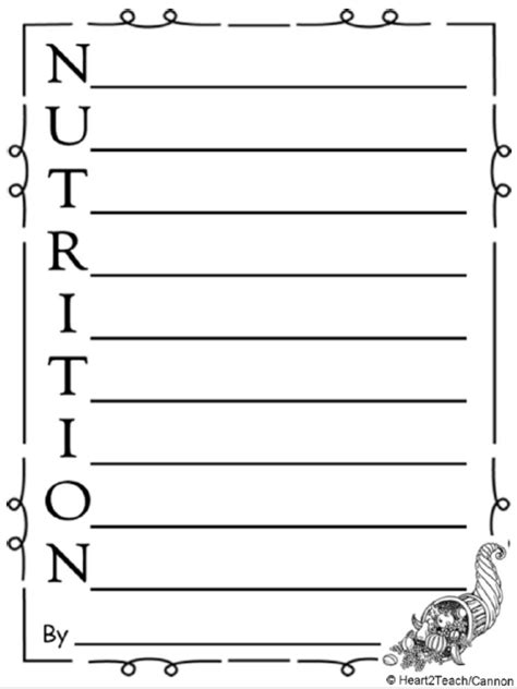 Nutrition Worksheet Pack Nutrition Month