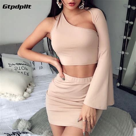 gtpdpllt sexy party summer dress two pieces set bodycon 2019 women s costume sexy 2 piece set