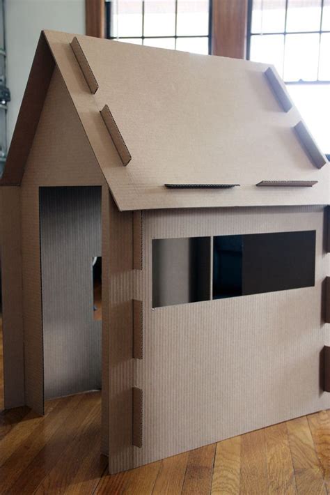 What A Great Diy Cardboard Playhouse After Our Movers