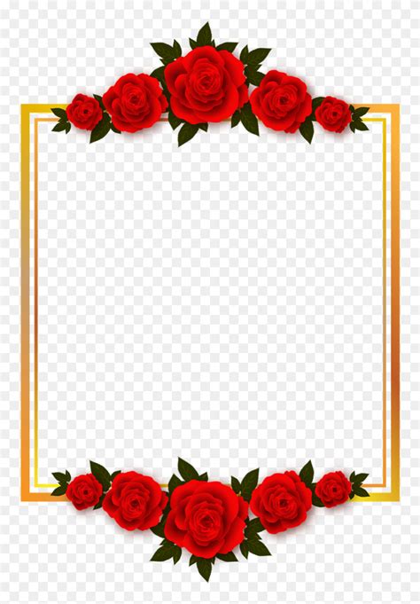 Flower Border Png Flower Frame Png Flower Borders Borders And Frames Clip Art Borders