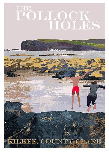 The Pollock Holes Kilkee County Clare Ireland Postersie