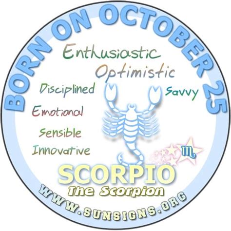 What is your zodiac on october. October 25 Zodiac Birthday Horoscope Personality ...