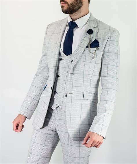Take on a grey or a black 3 piece suit for a formal profile, whether it's a wedding or a tweed 3 piece suit for a man seeking to make a statement. Men's Slim Fit Beige/Cream 3 Piece Suit | Buy Online | Mr ...