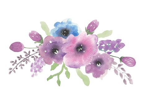 Floral Purple Png
