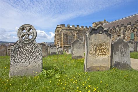 Tombstones In Whitby Abbey Stock Photo Image Of Whitby 137316086