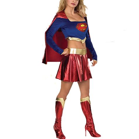 Vashejiang Sexy Superman Costume Women Amazing Super Hero Cosplay Fantasias Halloween Carnival