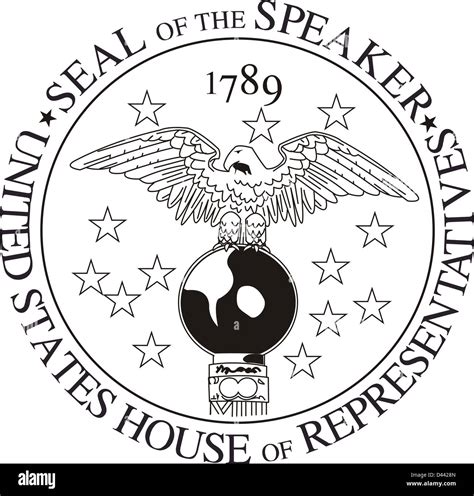 Speaker Of The House Seal United States House Of Representatives Stock