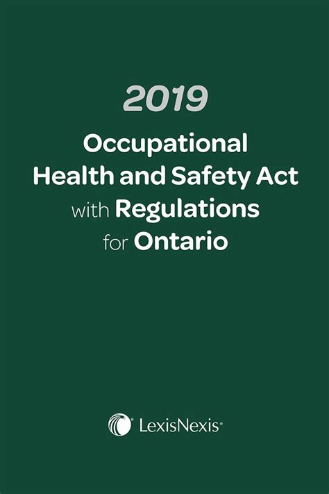 Occupational safety and health act 1984. 2019 Occupational Health and Safety Act with Regulations ...