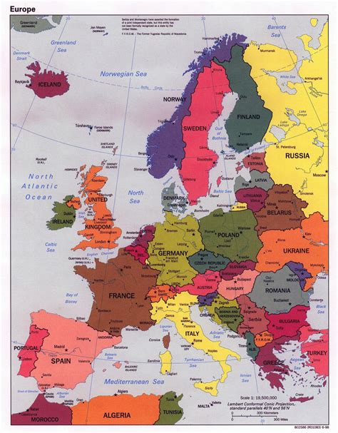 Europe Map With Countries And Cities Maps Of Europe Download This