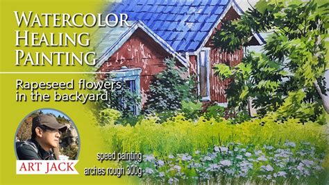 Signify health exists to drive more healthy, happy days at home. Watercolor Healing Painting / Flower Landscape Drawing ...