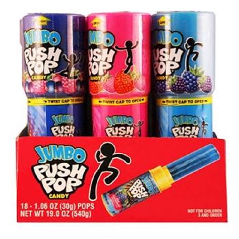 Push Pops Jumbo Assorted Pack Of 18