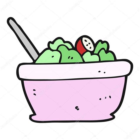 Freehand Drawn Cartoon Salad Stock Vector Image By ©lineartestpilot