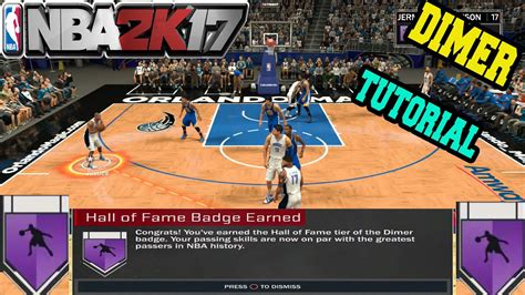 These badges are broken up into bronze, silver, gold, hall of fame. NBA 2K17 Badge Tutorial - HOW TO GET HALL OF FAME DIMER BADGE !Dimer - YouTube