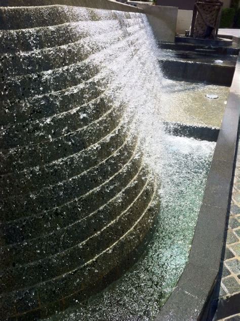 Stepped Cascading Water Wall Water Feature Wall Backyard Water