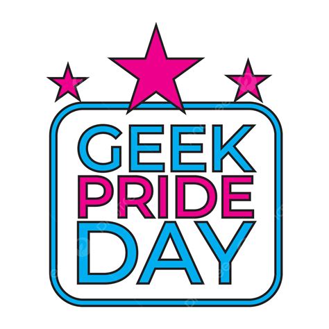 Geek Pride Day Design Vector Illustration Text May Holiday Png And