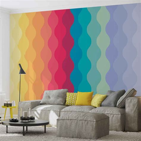 Modern Art Rainbow Wall Mural Buy Online At Ukposters