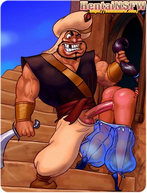 NSFW Uncensored Walt Disney Cartoon Porn Hentai Art Of Aladdin S Rasoul Fucking Teen Princess