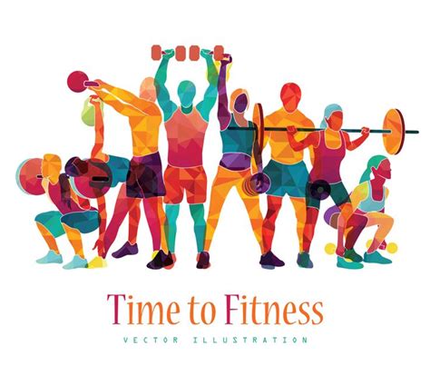 Fitness Concept Illustration Young People Doing Em 2020 Esportes