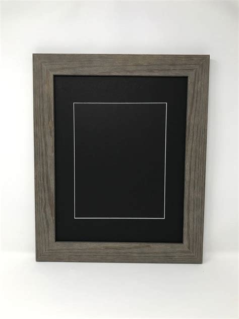 11x14 175 Rustic Grey Solid Wood Picture Frame With