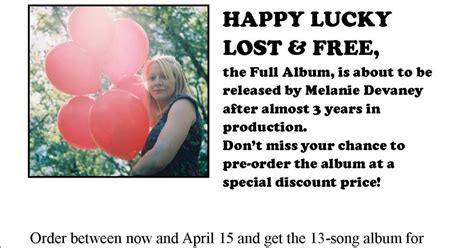 Melanies Musings Happy Lucky Lost And Free Hooray