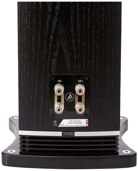 Fyne Audio F501 Passive Floorstand Speaker Black Oak 1 Piece Audio