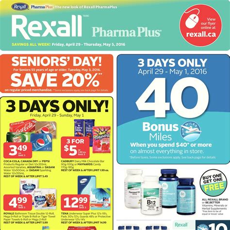 Rexall Weekly Flyer Weekly Savings All Week Apr 29 May 5