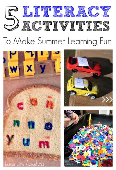 5 Hands On Summer Literacy Activities