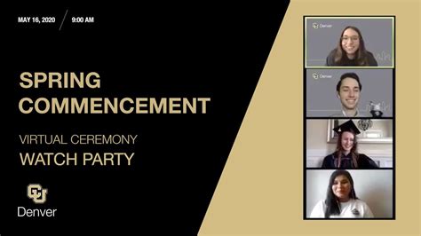 Spring 2020 Virtual Commencement Ceremony Watch Party 🎓🥳 Youtube