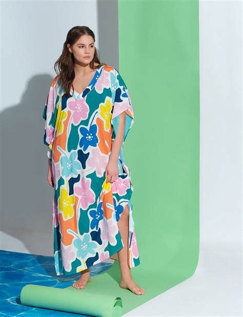 Eloquii Kimono Maxi Dress Coverup