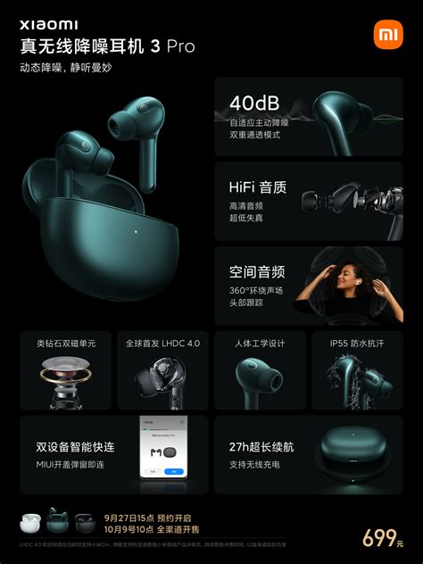Xiaomi Launched Tws 3 Pro As Worlds First Tws Earbuds With Ldhc 40
