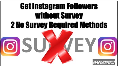 How To Get Instagram Followers Without Survey 2 No Survey Required
