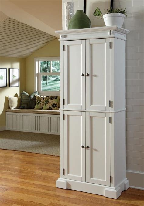 Tall Pantry Cabinets Free Standing Homcom 72 Tall Colonial Style