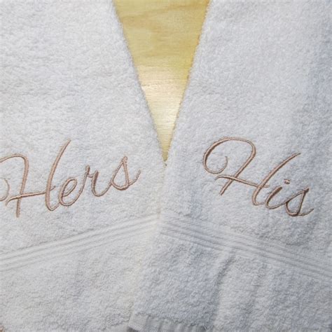 His And Hers Towels Etsy