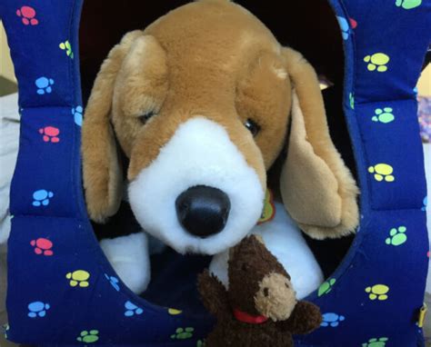Vintage Collector Build A Bear Beagle Dog With Dog House Home Sweet
